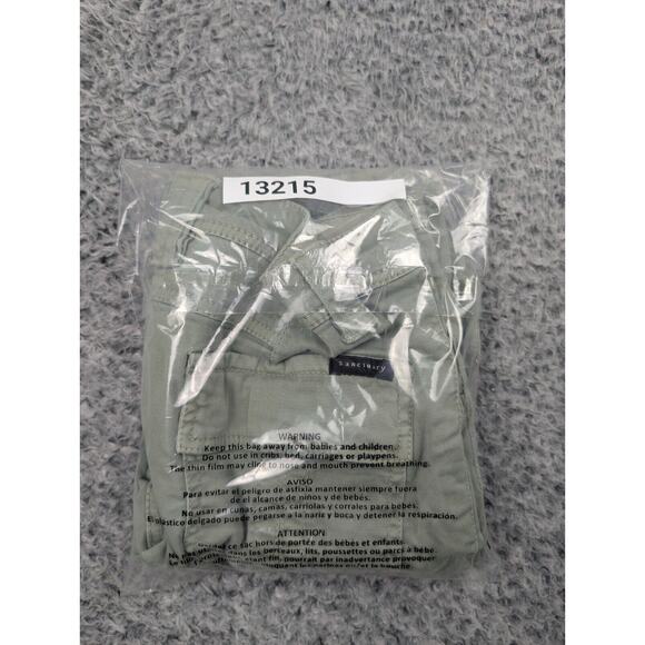 Sanctuary Pants Women 27 Green Chino Casual Preppy Flap Pockets Modern Straight - Picture 9 of 9